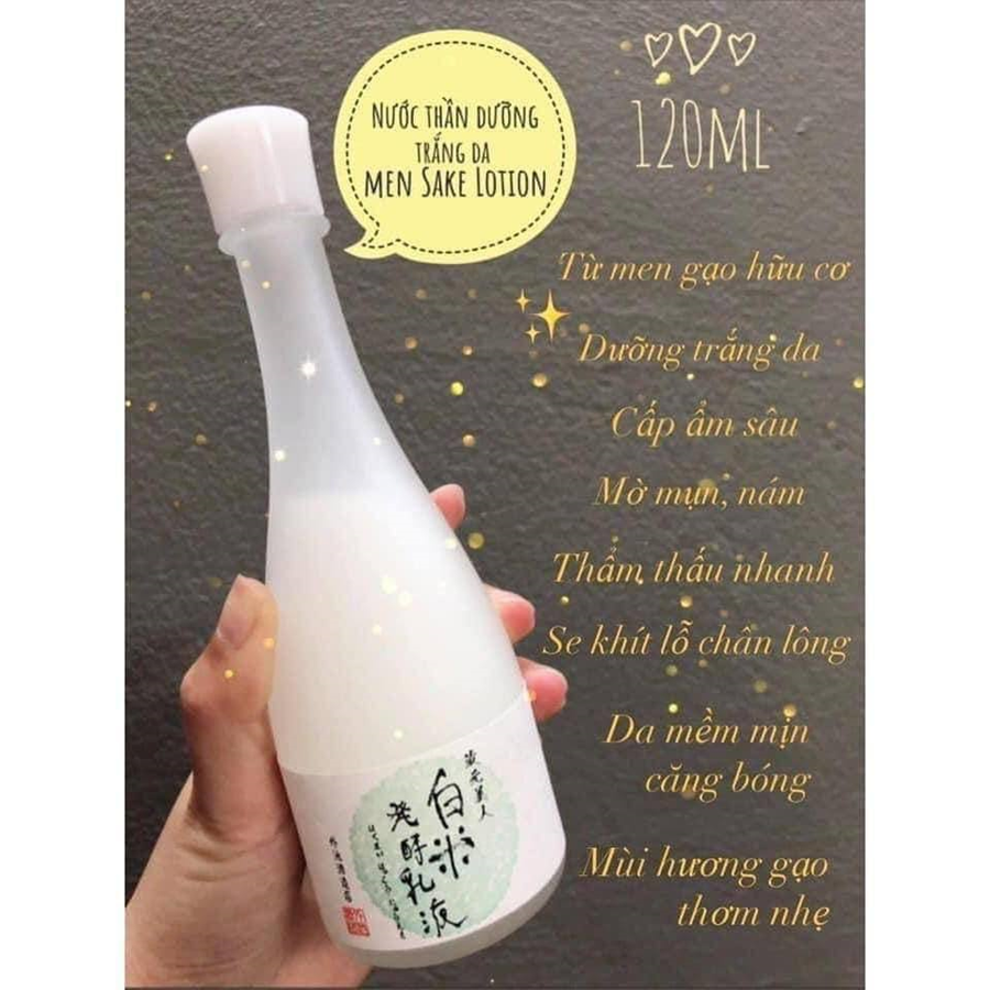 Nước thần dưỡng trắng da Sake Lotion 120ml - Nhật