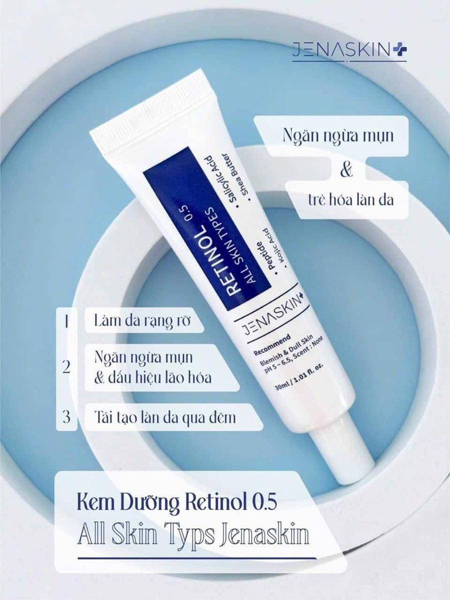 Kem dưỡng Retinol 0.5 Jenaskin- Hàn