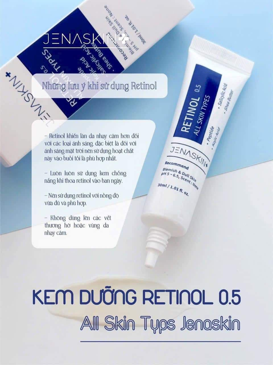 Kem dưỡng Retinol 0.5 Jenaskin- Hàn