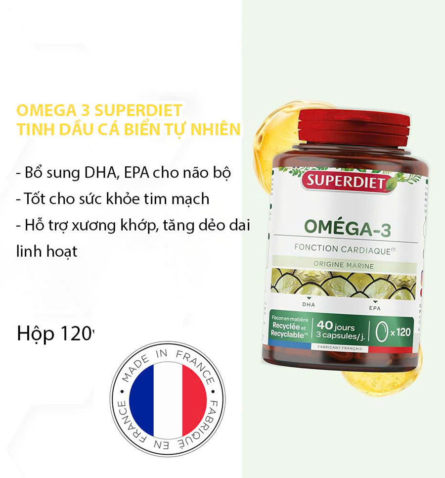 Omega 3 SUPERDIET - 120 viên