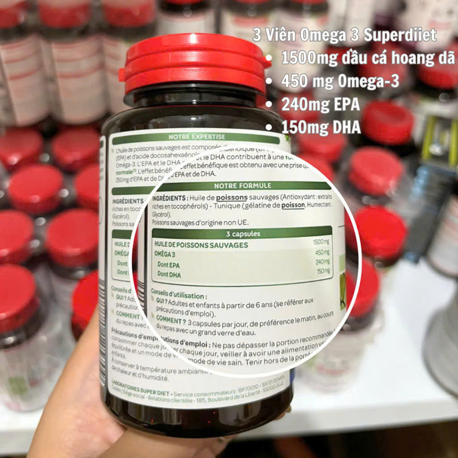 Omega 3 SUPERDIET - 120 viên
