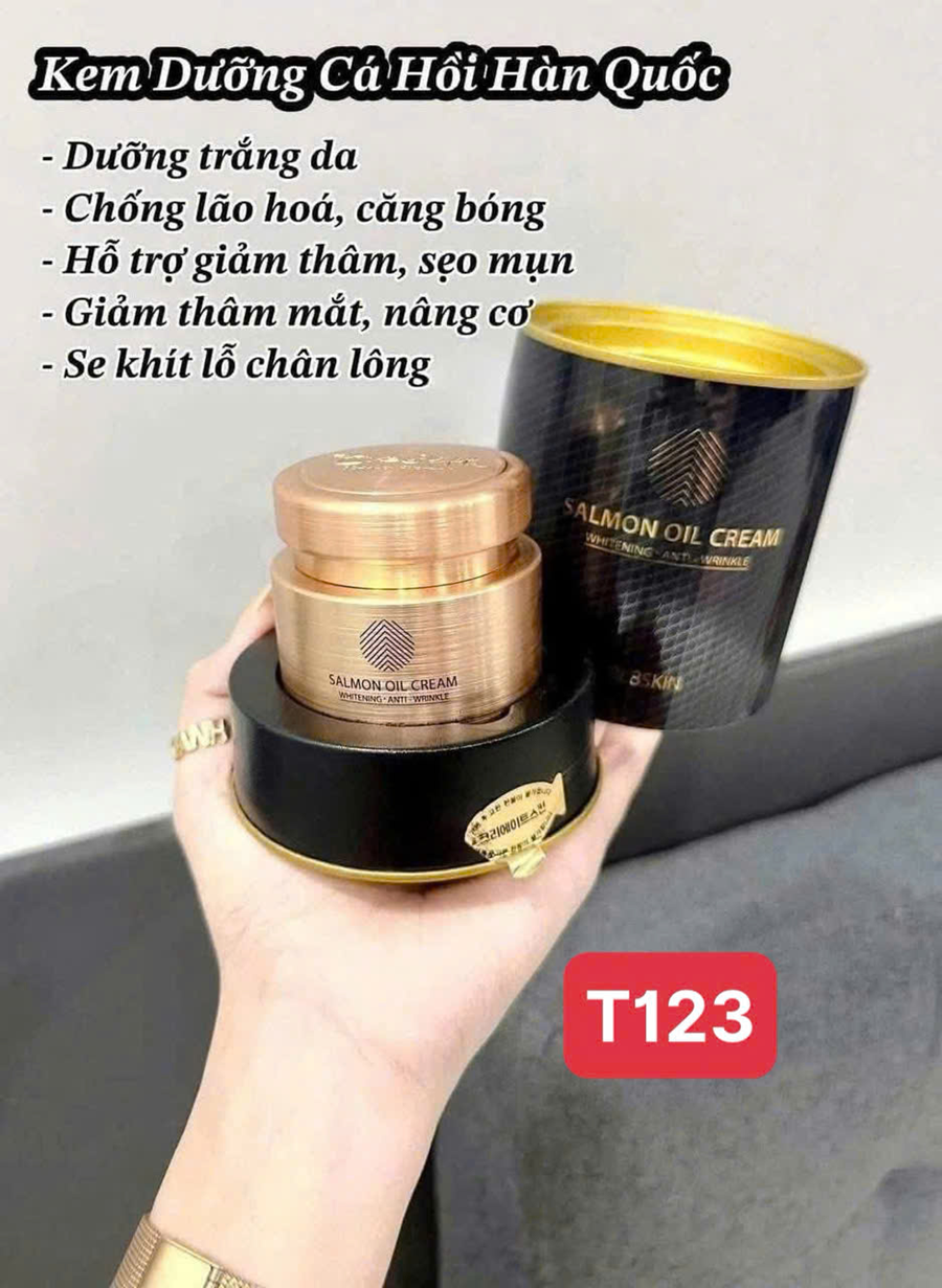 Kem Dưỡng Da Cá Hồi Salmon Oil Cream Cre8skin Hàn Quốc 80g