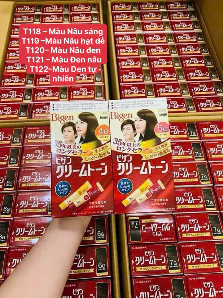 Nhuộm tóc bigen 3g- màu nâu sáng