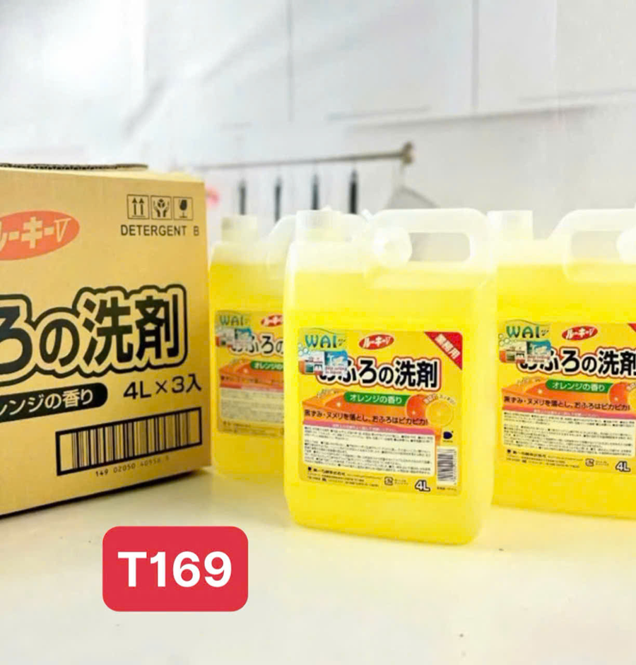 Combo 3 chai Nước Lau Sàn Wai Rookie V 4L – Hương Cam Chanh ( Miễn Ship )