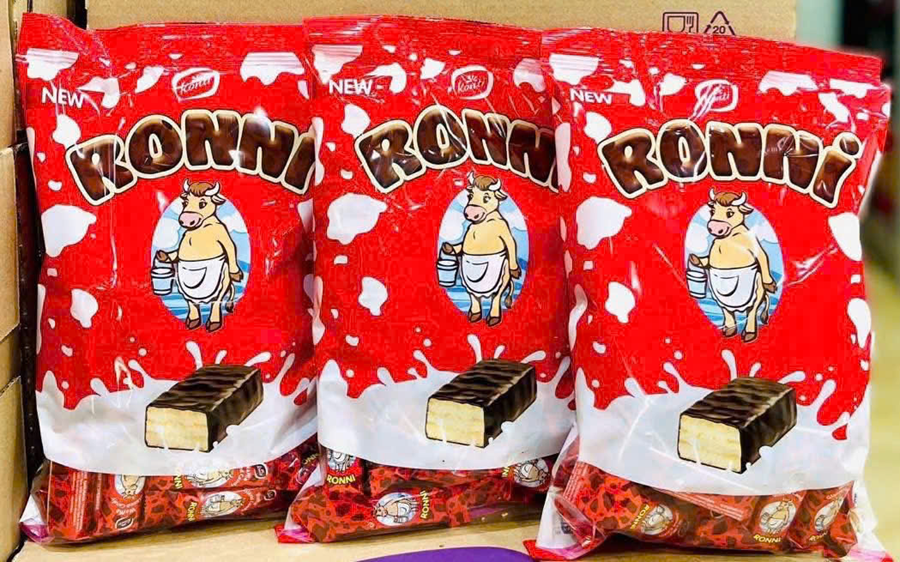 Combo 2 BÁNH RONNI XỐP SỮA BÒ ĐỎ 400G