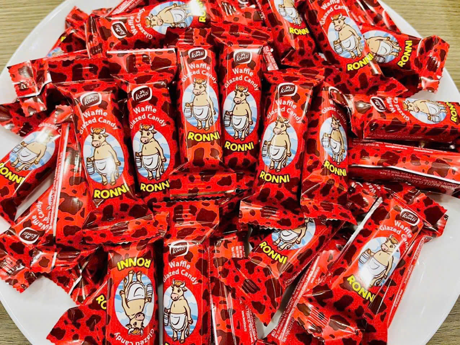 Combo 2 BÁNH RONNI XỐP SỮA BÒ ĐỎ 400G