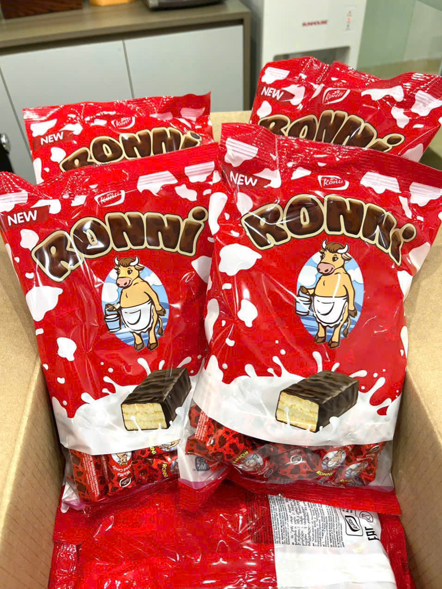 Combo 2 BÁNH RONNI XỐP SỮA BÒ ĐỎ 400G