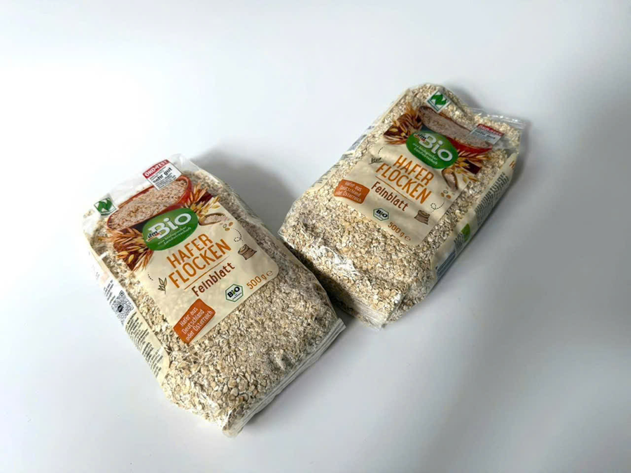 Combo 3 gói Yến mạch hữu cơ Bio Hafer Flocken 500g - Đức