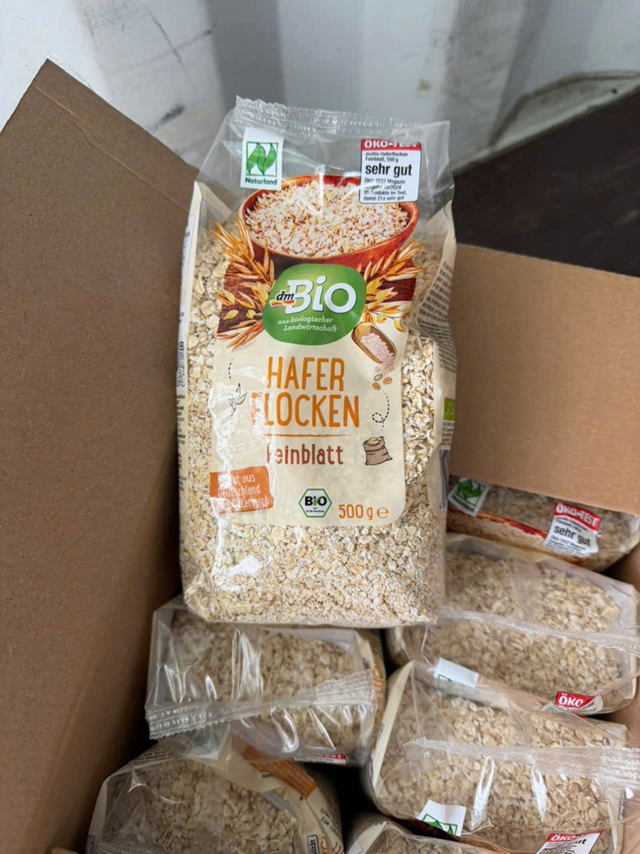 Combo 3 gói Yến mạch hữu cơ Bio Hafer Flocken 500g - Đức