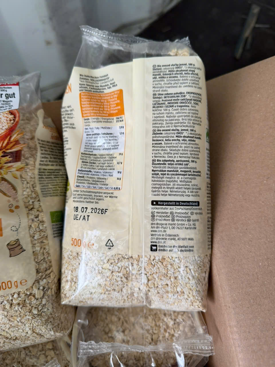 Combo 3 gói Yến mạch hữu cơ Bio Hafer Flocken 500g - Đức