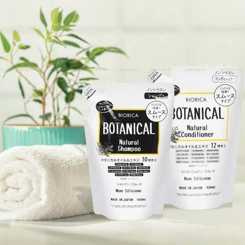 Combo 2 Cặp Dầu Gội Xả Botanical Natural Non Silicone 400ml