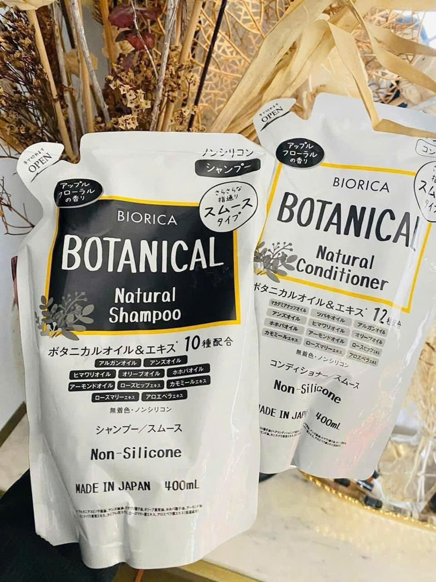 Combo 2 Cặp Dầu Gội Xả Botanical Natural Non Silicone 400ml