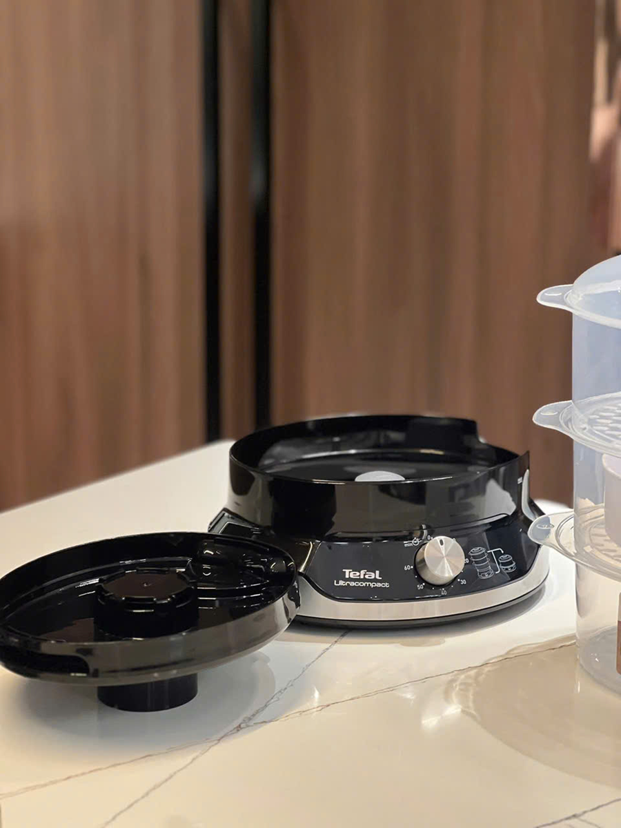 Nồi Hấp Điện Tefal Ultra Compact VC2048 3 Tầng