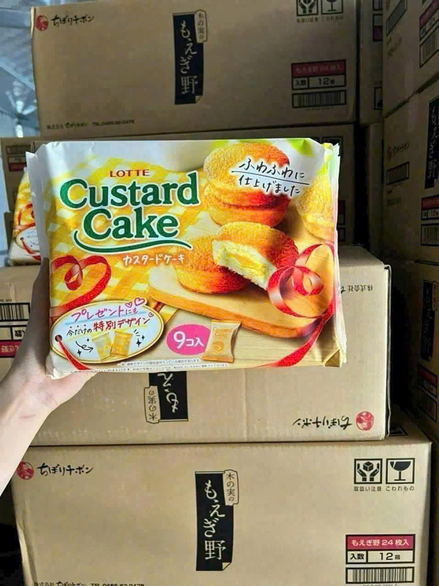 Combo 2 gói Bánh Custard Nhật Lotte 243g
