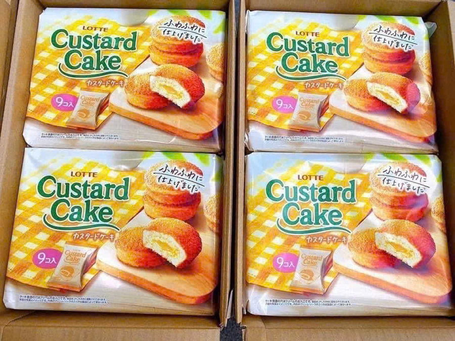 Combo 2 gói Bánh Custard Nhật Lotte 243g