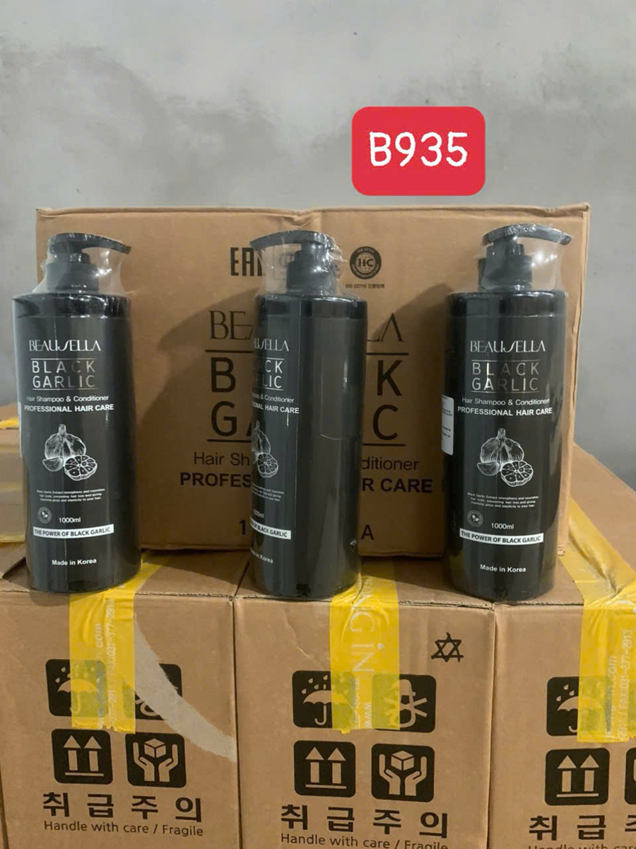 Combo 2 chai Dầu gội xả tỏi đen 2in1 Beausella Black Garlic 1000ml