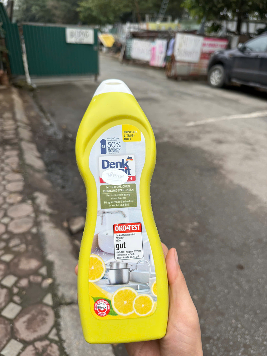 Combo 2 chai Kem Tẩy Đa Năng DENKMIT SCHEUERMILCH 750ML(Làm Sạch Sứ & INOX )