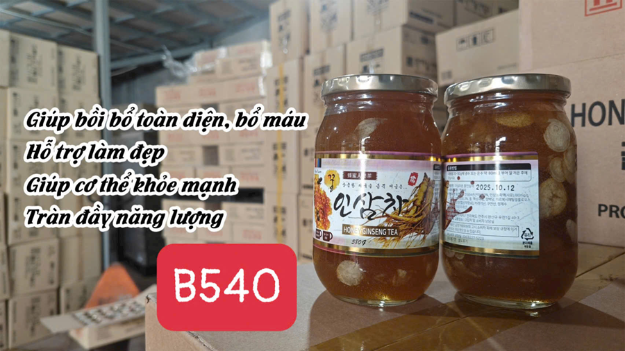 Trà sâm mật ong Hàn Quốc Honey Ginseng Tea 580g
