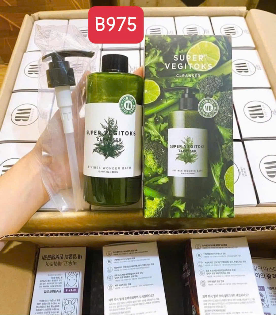 Sữa rửa mặt rau củ quả thải độc 300ml