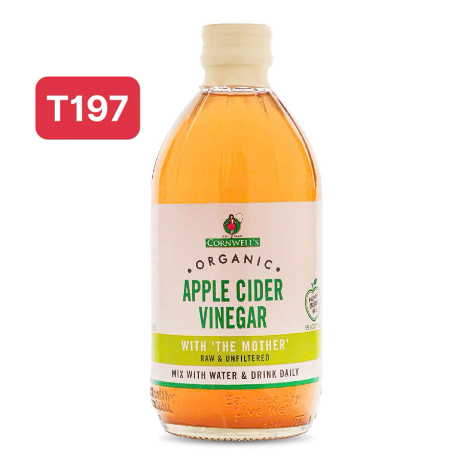 Combo 2 chai Giấm Táo Hữu Cơ Cao Cấp Cornwell’s 500ml- ÚC