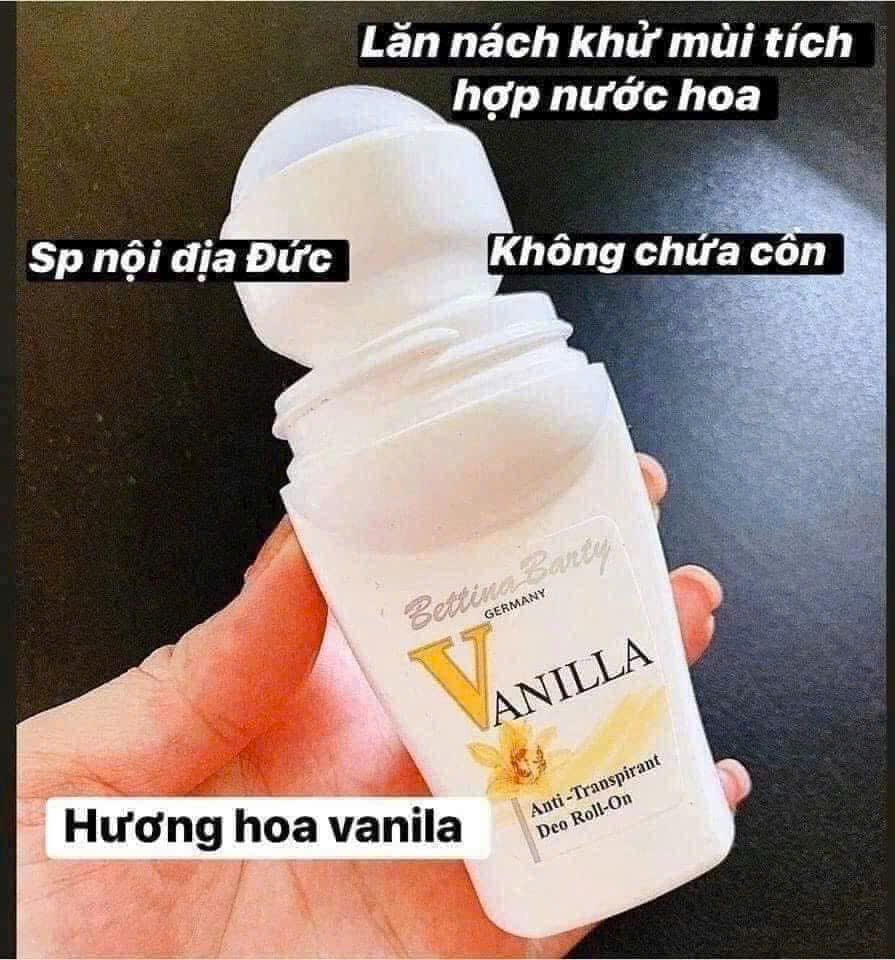 Combo 2 Lọ Lăn khử mùi Vanilla Bettina Đức 50ml