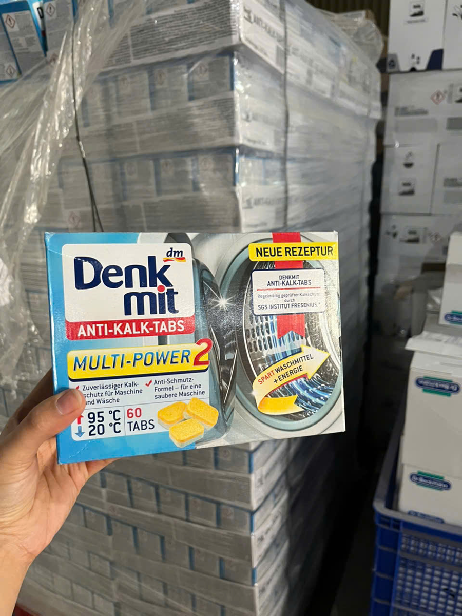 Viên Tẩy lồng máy giặt Denkmit- hộp 60v