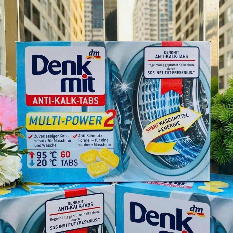 Viên Tẩy lồng máy giặt Denkmit- hộp 60v