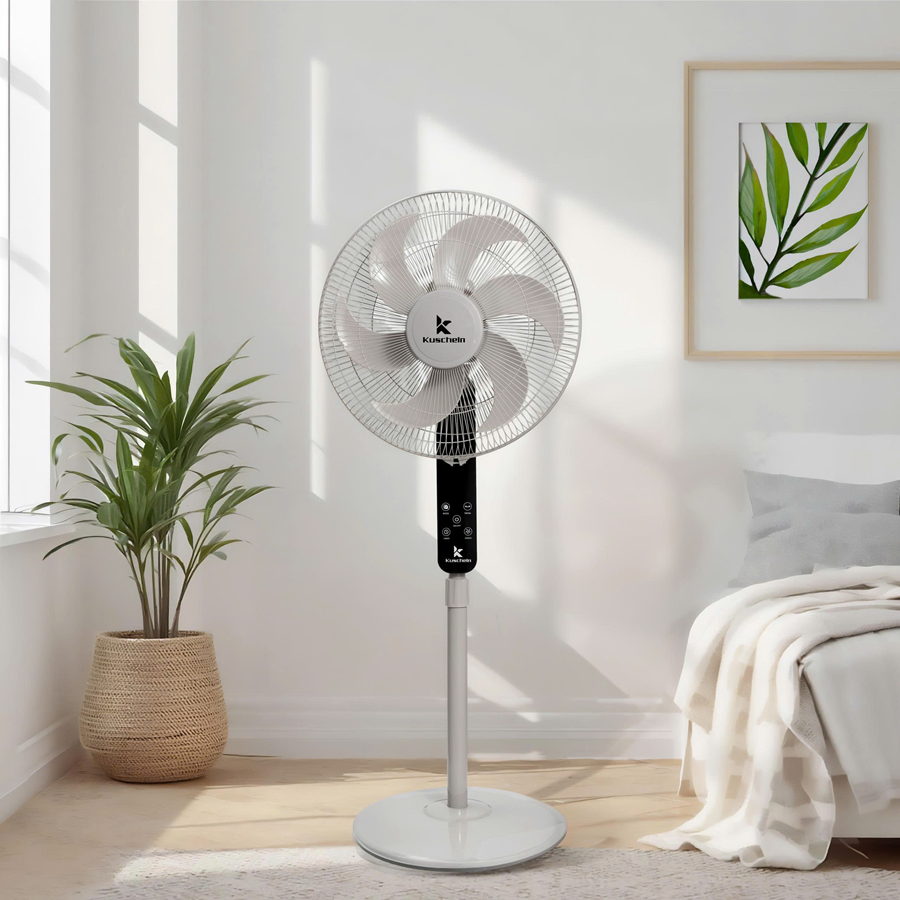 Quạt điện Kuscheln KFS-16R màu be- Miễn Ship