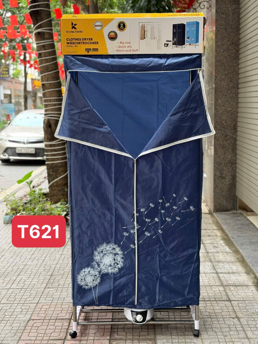 Tủ sấy quần áo KUSCHELN A80 màu than- Miễn ship