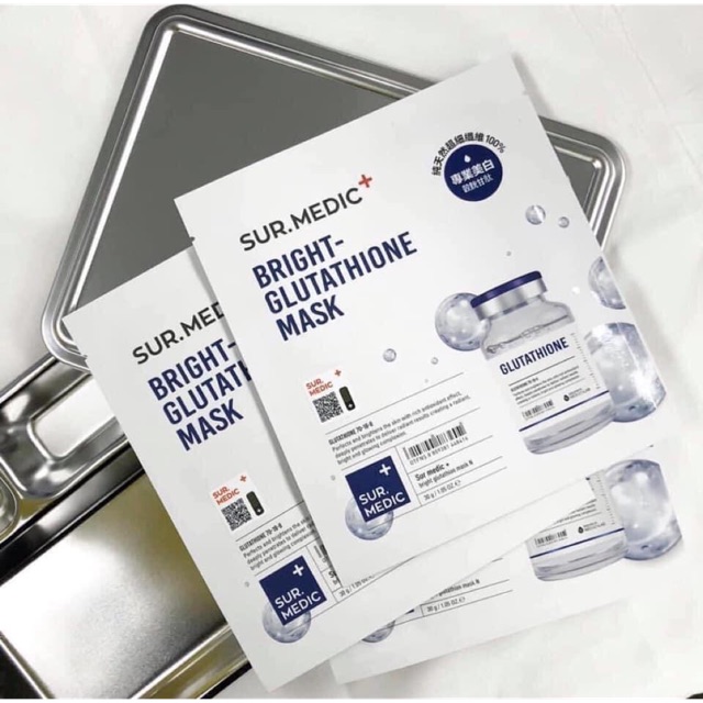 Hộp 10 miếng mặt nạ Sur.Medic Mask - Trắng (Truyền trắng, dưỡng sáng và đều màu da)