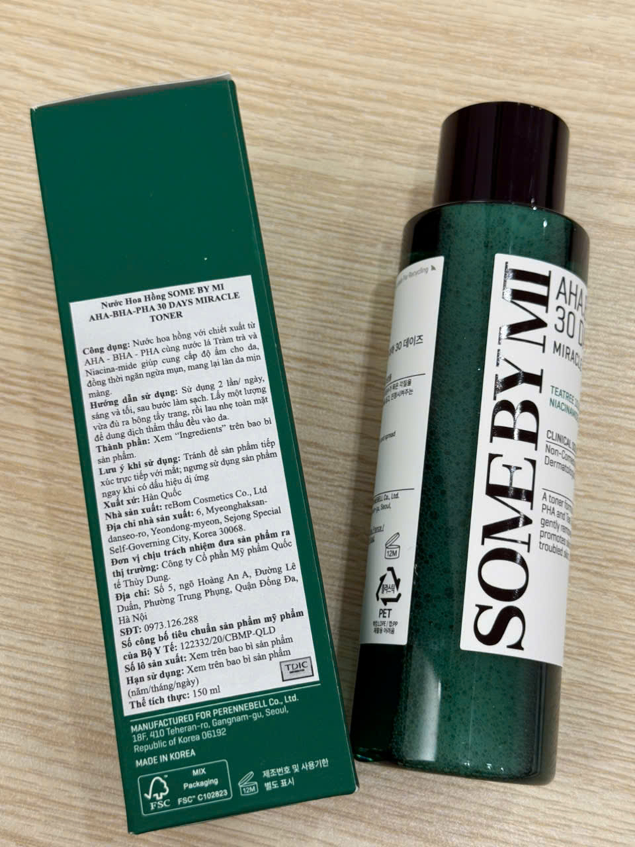 NƯỚC HOA HỒNG SOMEBYME AHA/BHA 150ML