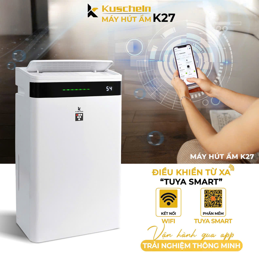 Máy Hút Ẩm Kuscheln KDH-27L 3in1 - Miễn Ship( Bảo Hành 2 năm)