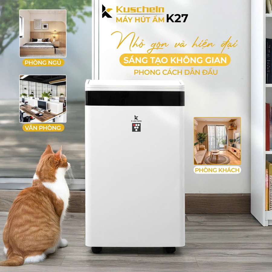 Máy Hút Ẩm Kuscheln KDH-27L 3in1 - Miễn Ship( Bảo Hành 2 năm)