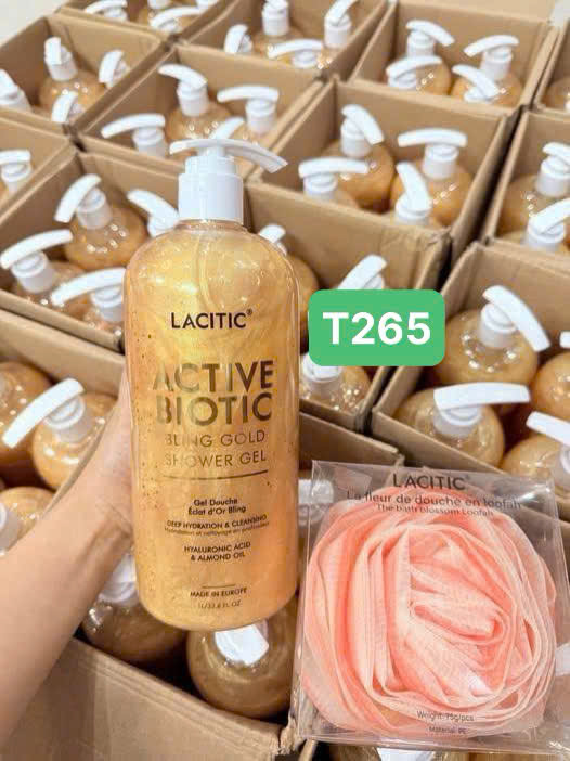 Sữa Tắm Hữu Cơ LACTIC 1L- tặng Bông Tắm