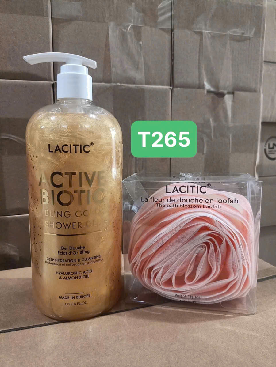 Sữa Tắm Hữu Cơ LACTIC 1L- tặng Bông Tắm