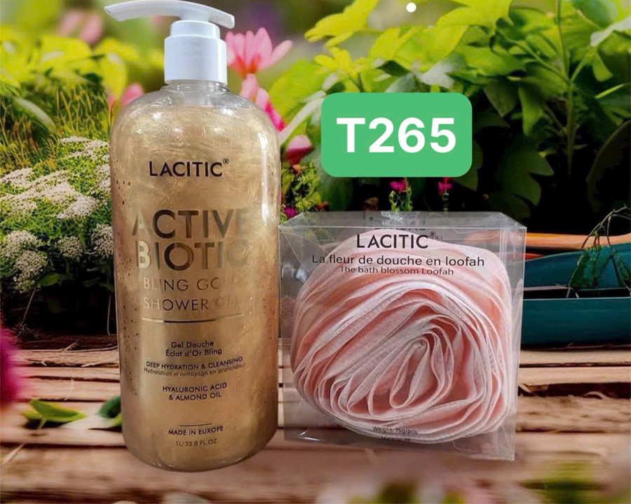 Sữa Tắm Hữu Cơ LACTIC 1L- tặng Bông Tắm