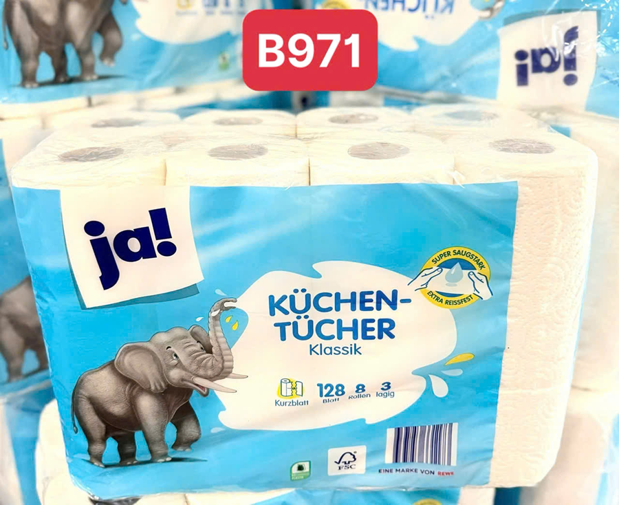 Giấy Ja Nhà Bếp Đa Năng Đức( Tổng 8 cuộn)