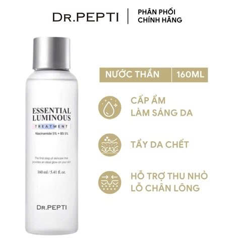 Nước Thần dưỡng trắng và cấp ẩm Dr.Pepti 160ml( date t1/2027)