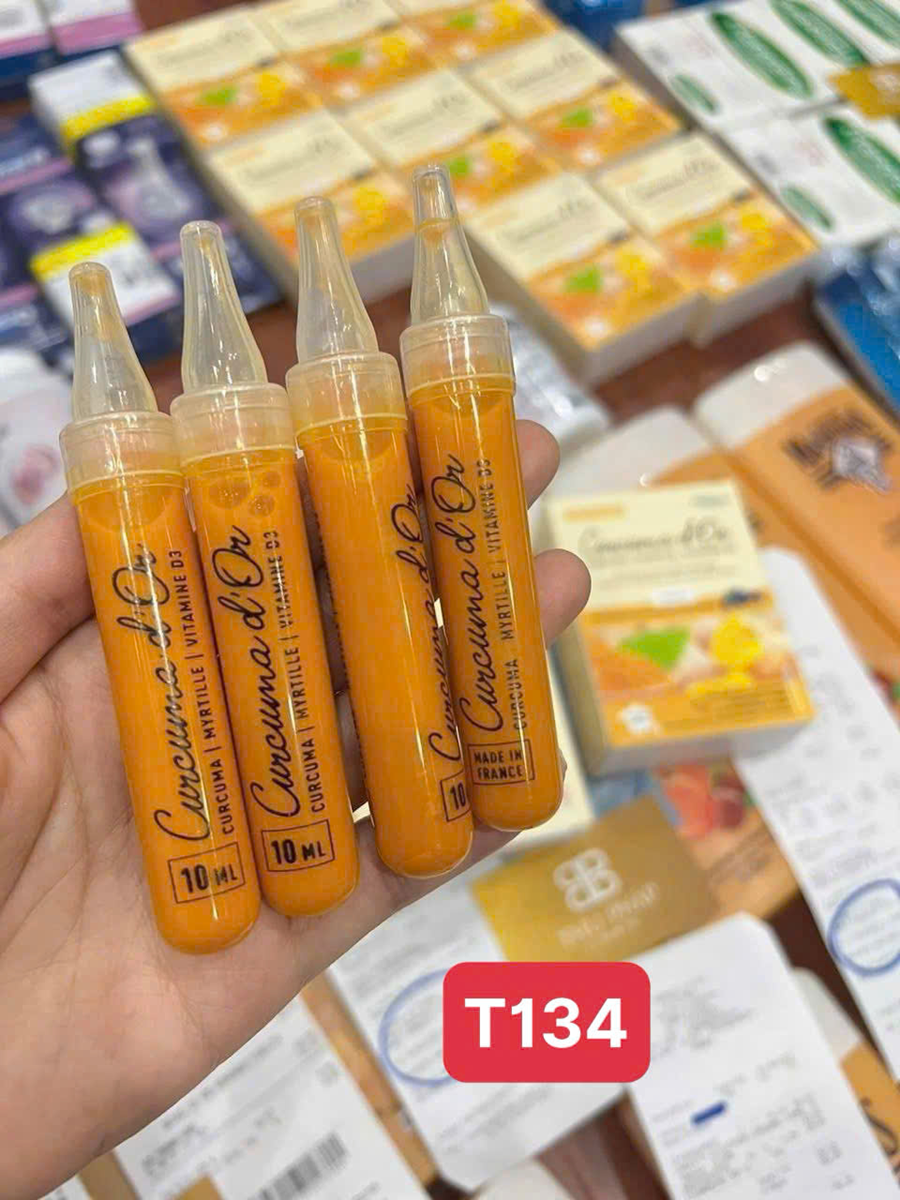 Tinh chất nghệ Nano Curcuma D’Or Natinfran Pháp 10 ống