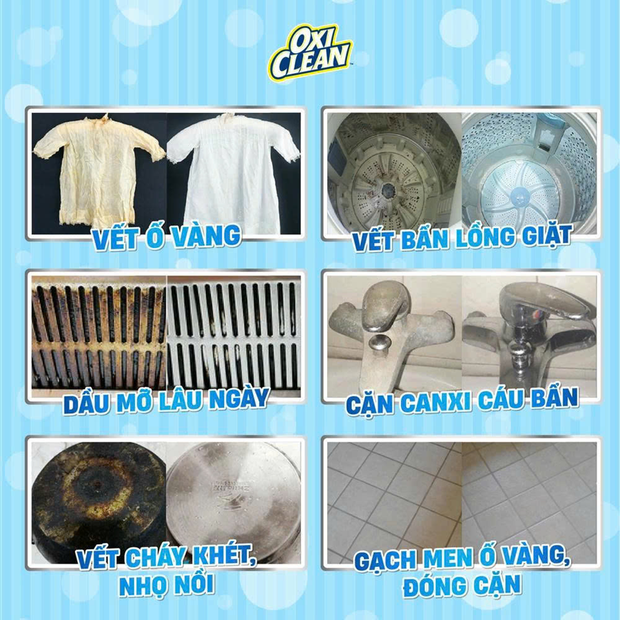 Combo 2 chai BỘT GIẶT TẨY ĐA NĂNG OXICLEAN MULTI – PURPOSE STAIN REMOVER CHAI 500G