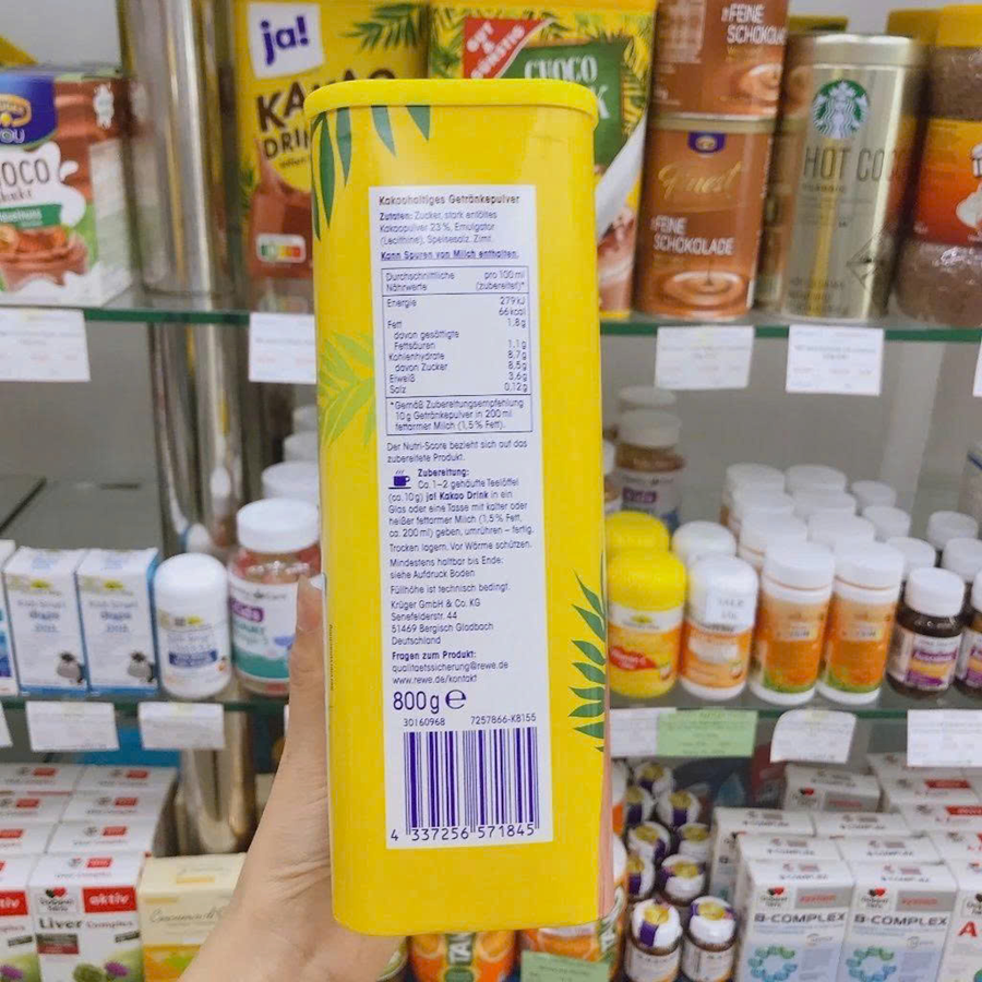 Combo 2 Bột Cacao Ja Drink hộp 800gr