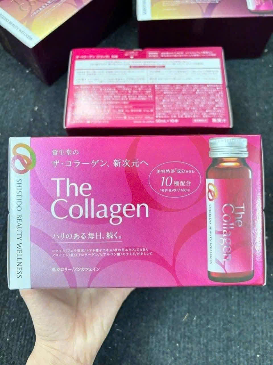 Combo 3 hộp Nước uống The collagen EXR Shiseido -hộp 10 chai