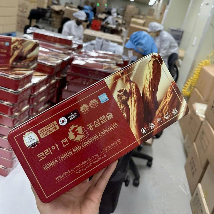 Viên uống đạm sâm nhung hươu linh chi CHEON Hàn Quốc 120v( 4v/2 lần)