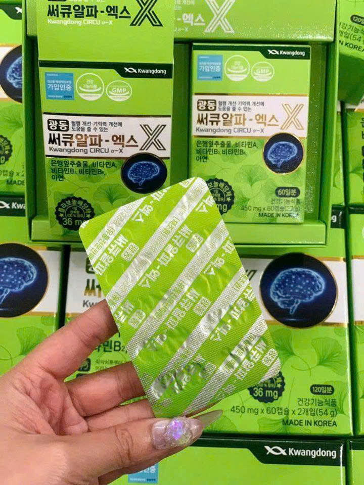 Viên uống Bổ não kwangdong 120v(1v/sau ăn)