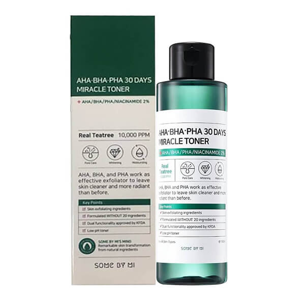 Nước hoa hồng trị mụn AHA BHA PHA 30 Days Miracle Toner 150ml