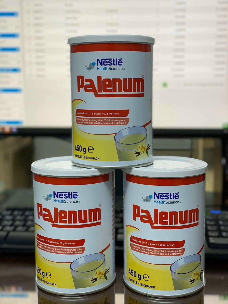 Sữa tăng cơ, người ung thư Palenum Nestle Đức 450g date t9/2024