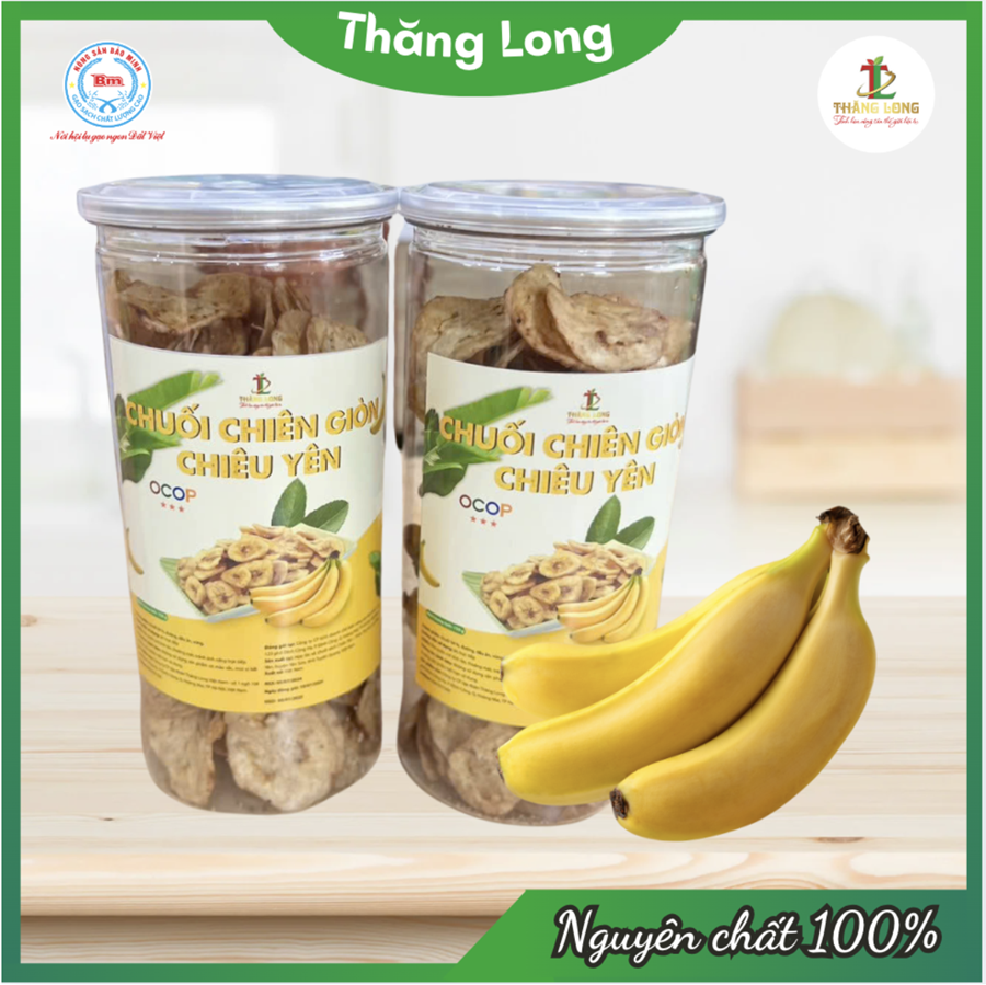 Combo 2 hộp chuối chiên giòn Chiêu Yên 150g