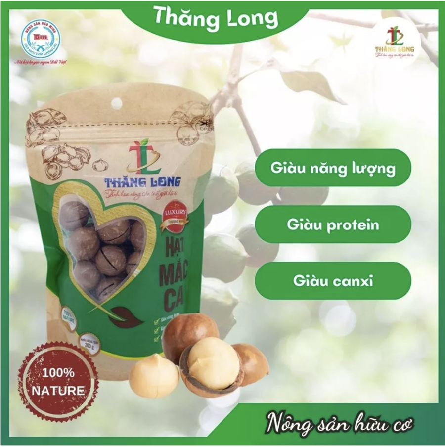 Combo 2 túi Hạt mắc ca 200g