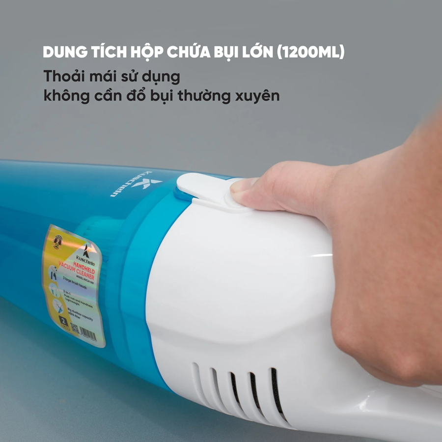 Máy hút bụi cầm tay Kuschen KVC24-500 - Bảo hành 2 năm