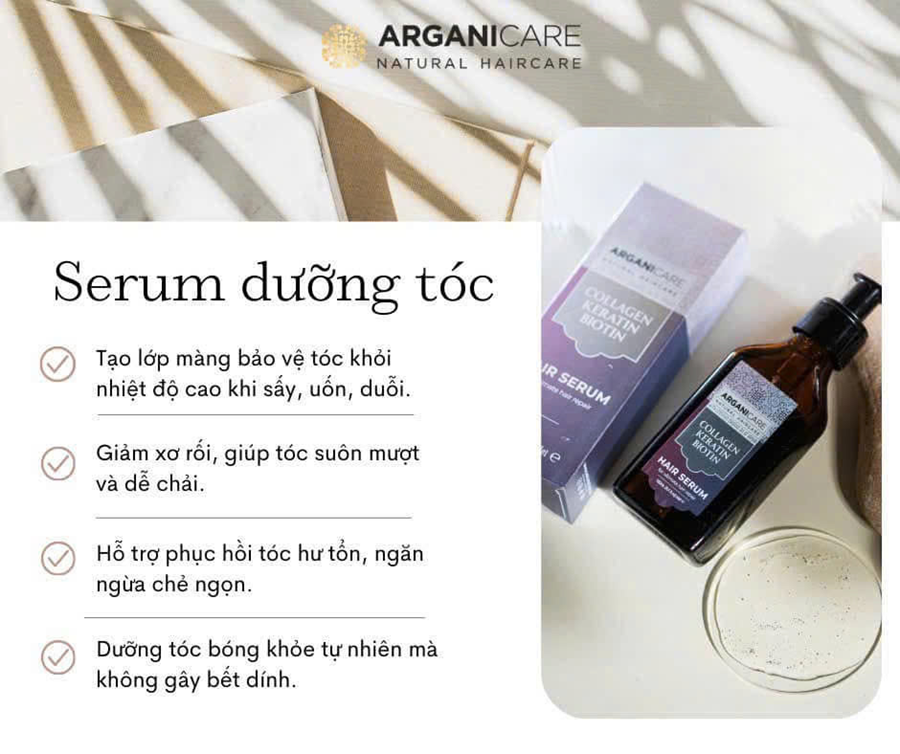 ARGANICARE dầu dưỡng tóc 100ml